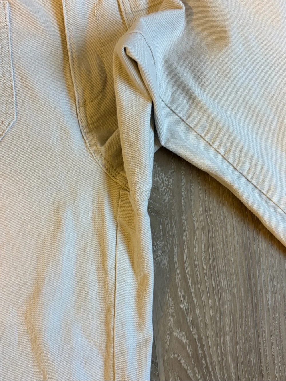LOFT The Palmer Wide Leg Crop Pants Womens 8 Cream Ivory High Rise